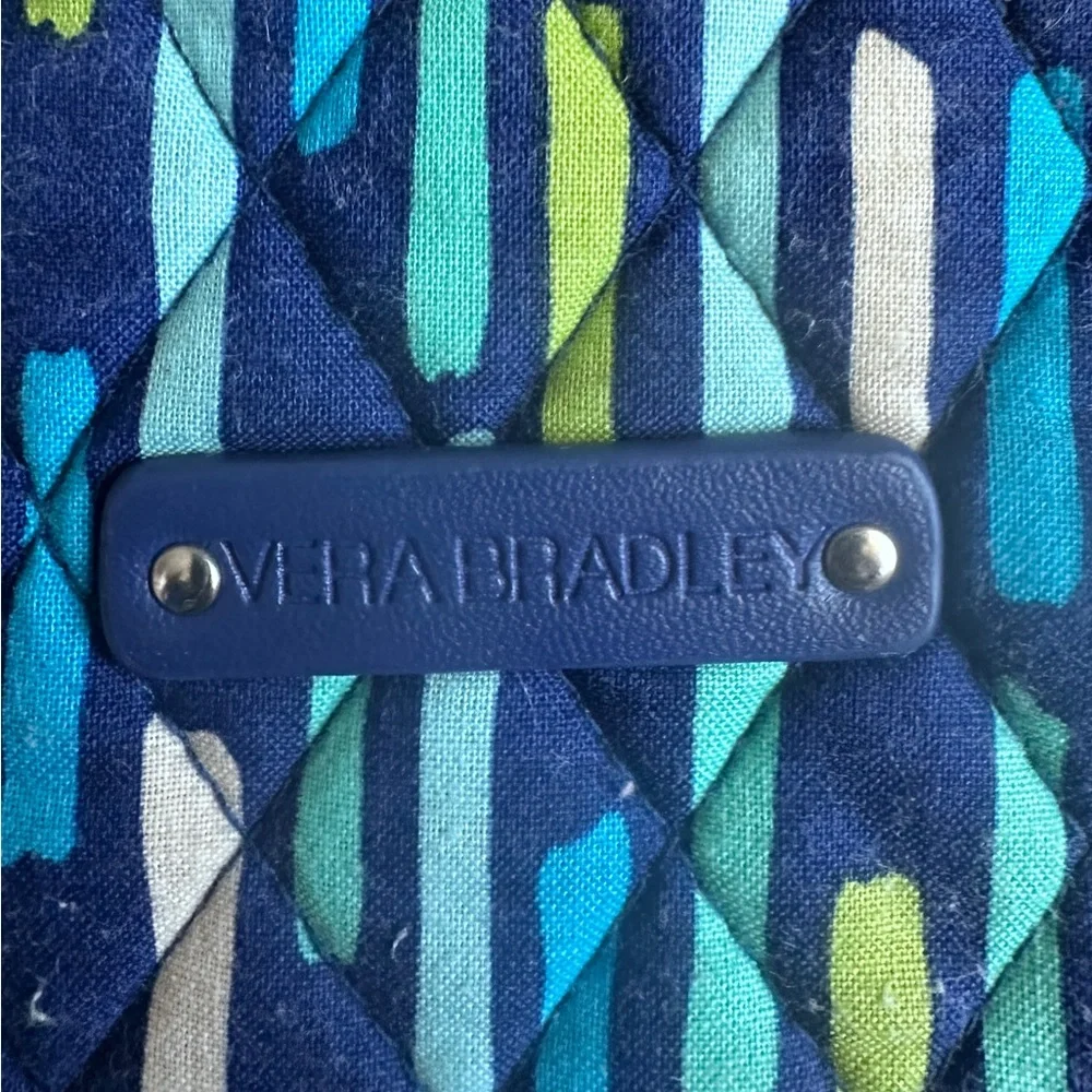 Vera Bradley Retired Katalina Blues Wallet & Cosmetic Bag Set